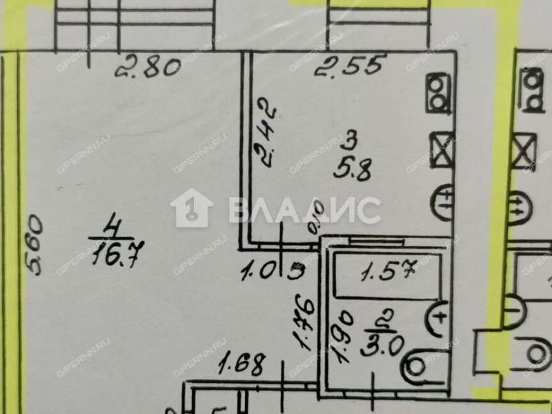 однокомнатная квартира на улице Козицкого дом 2
