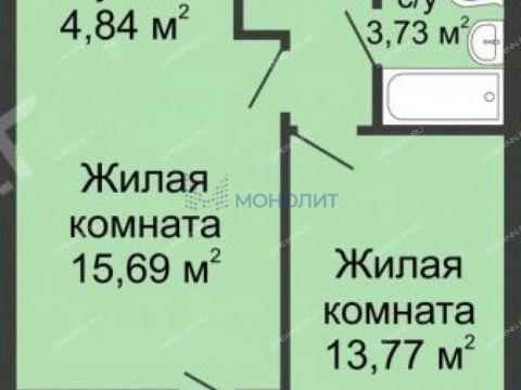 1-komnatnaya-ul-rodionova-d-178 фото