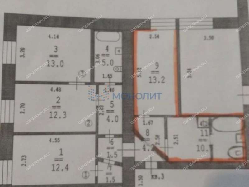 квартира-студия на Полевой улице дом 10