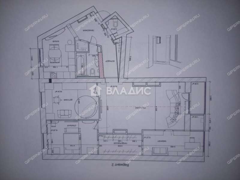 четырёхкомнатная квартира на улице Родионова дом 193 к3