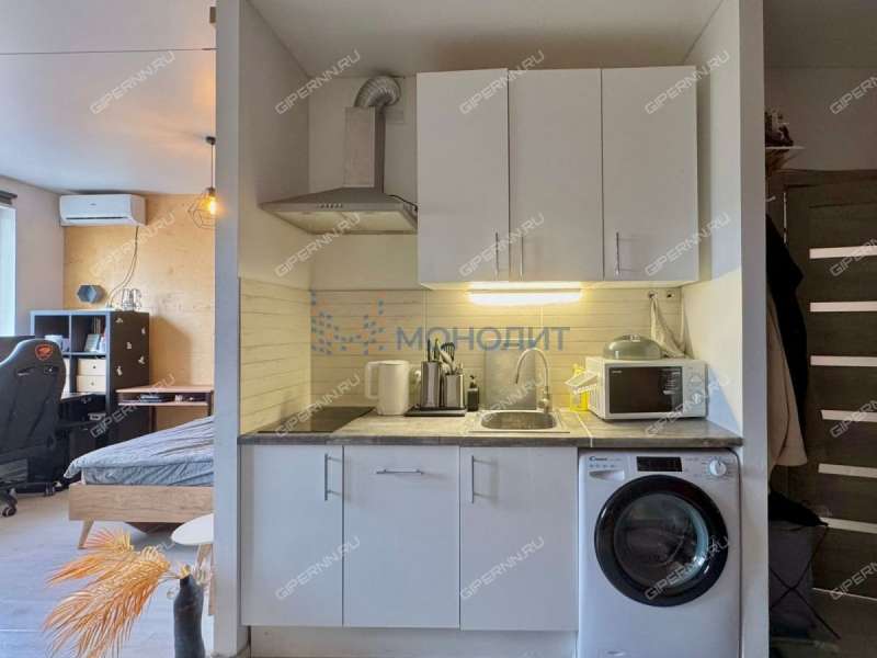 квартира-студия на Академической улице дом 11 деревня Афонино