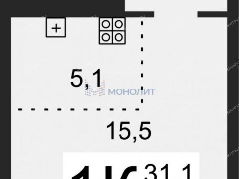 kvartira-studiya-prosp-gagarina-d-99-k2 фото