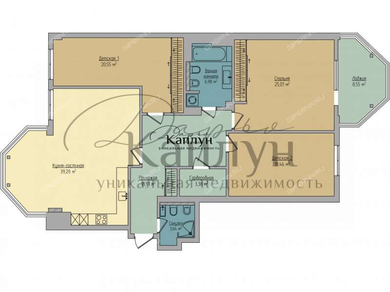 четырёхкомнатная квартира на улице Максима Горького дом 77