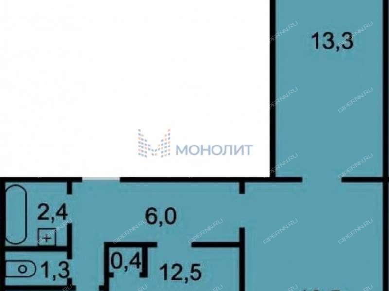 трёхкомнатная квартира на улице Старых Производственников дом 21