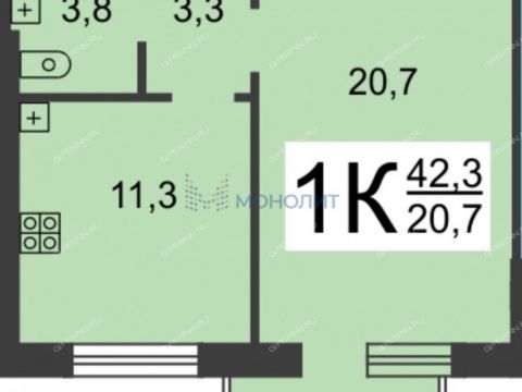 1-komnatnaya-ul-dvorovaya-d-30 фото