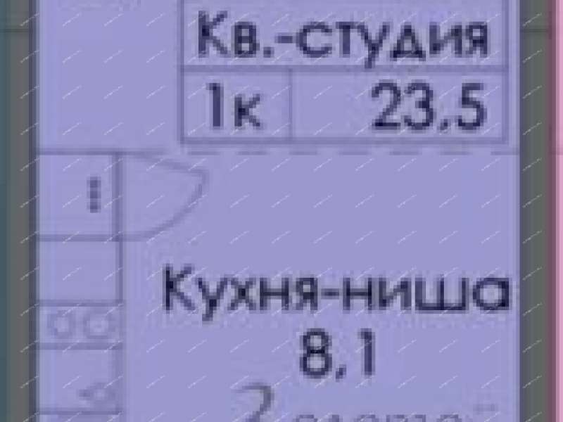 однокомнатная квартира в новостройке на 5 деревня Утечино