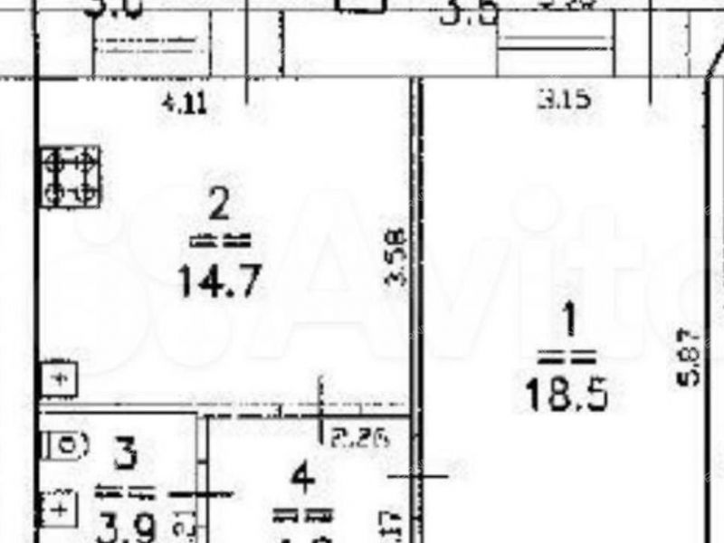 однокомнатная квартира на Народной улице дом 22