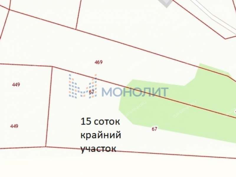 земельный участок 15,7 сотки Центральная улица