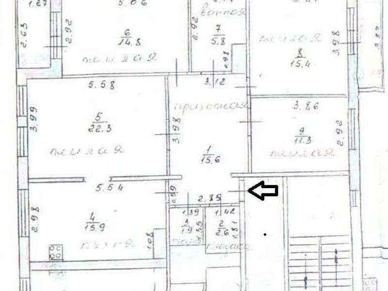 четырёхкомнатная квартира на проспекте Ленина дом 30 к5