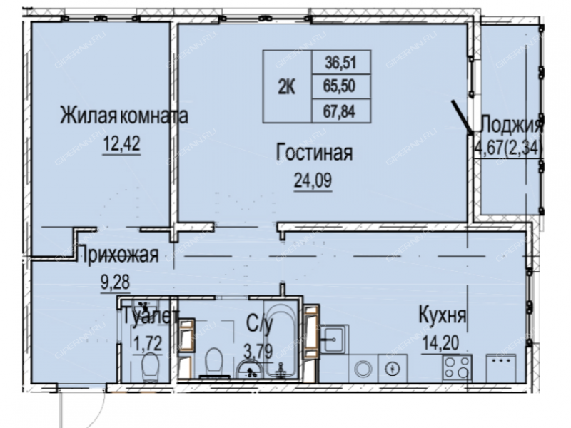 двухкомнатная квартира на Вязниковской улице дом 44