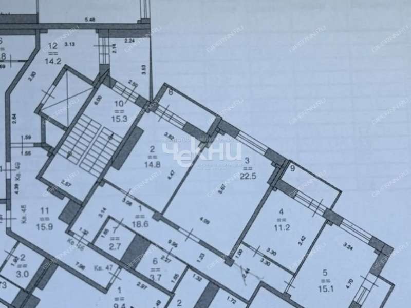 трёхкомнатная квартира на улице Родионова дом 25