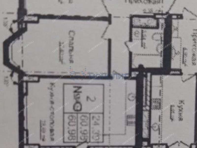 двухкомнатная квартира на улице Менделеева дом 14