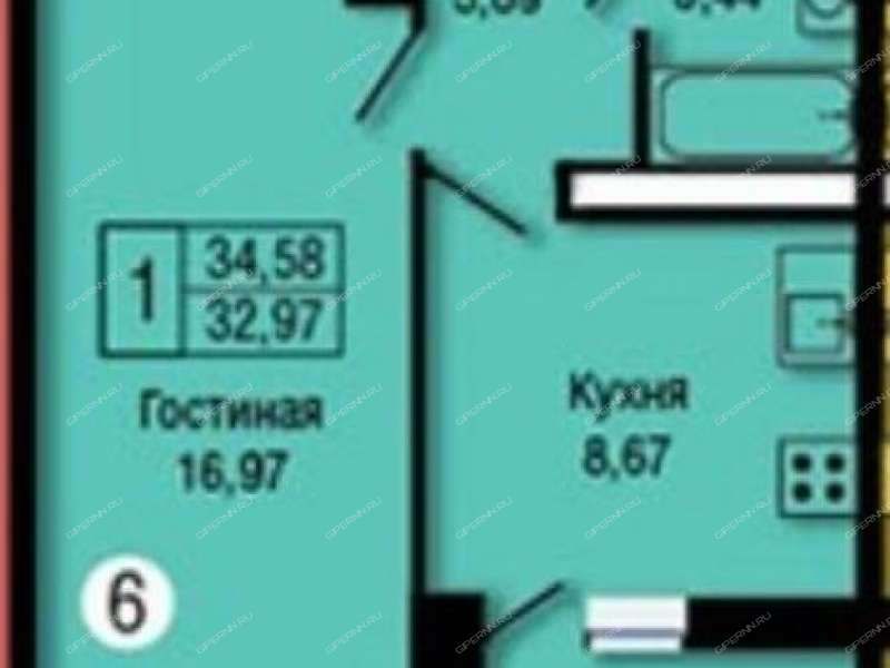 однокомнатная квартира на Коломенской улице дом 8 к3