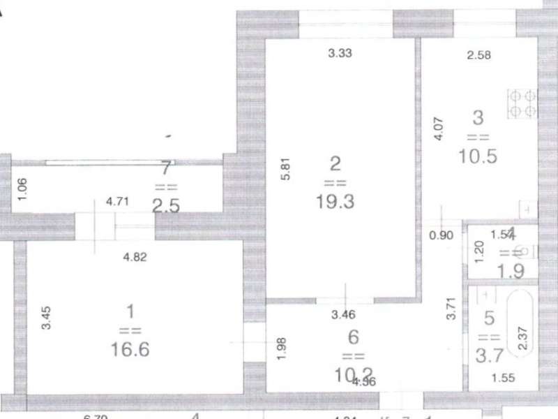 двухкомнатная квартира на улице Коминтерна дом 260