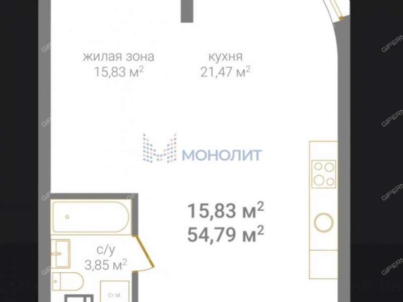 однокомнатная квартира на Дальней улице