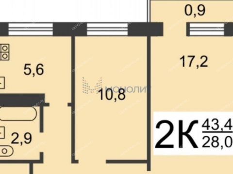 2-komnatnaya-prosp-lenina-d-61-k4 фото