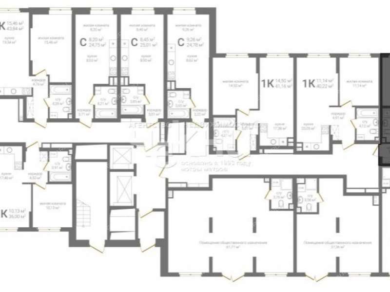 двухкомнатная квартира на 2-й Оранжерейной улице
