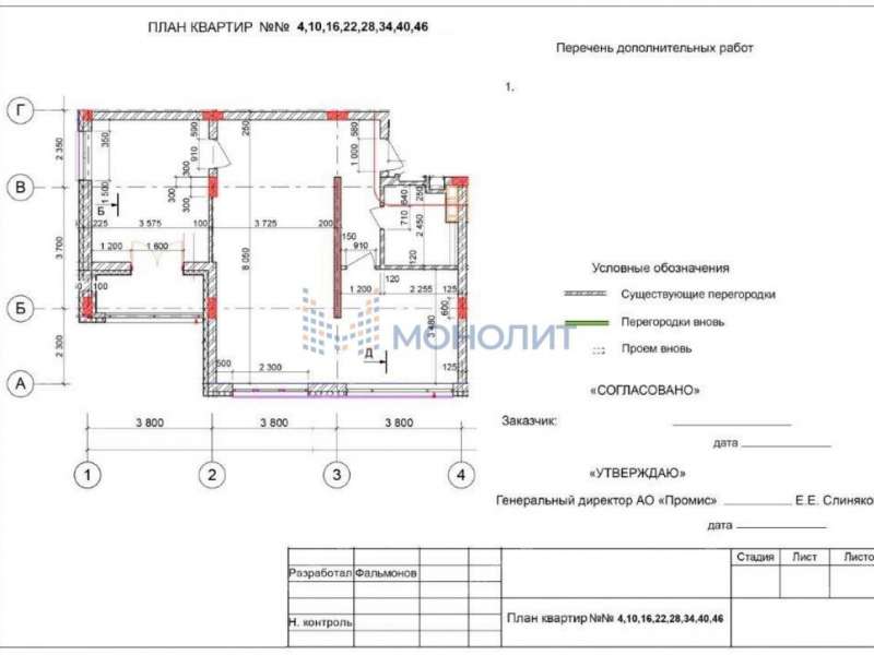 двухкомнатная квартира в Корейском переулке дом 8