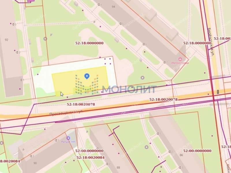 земельный участок под коммерческое использование в Московском районе Нижнего Новгорода
