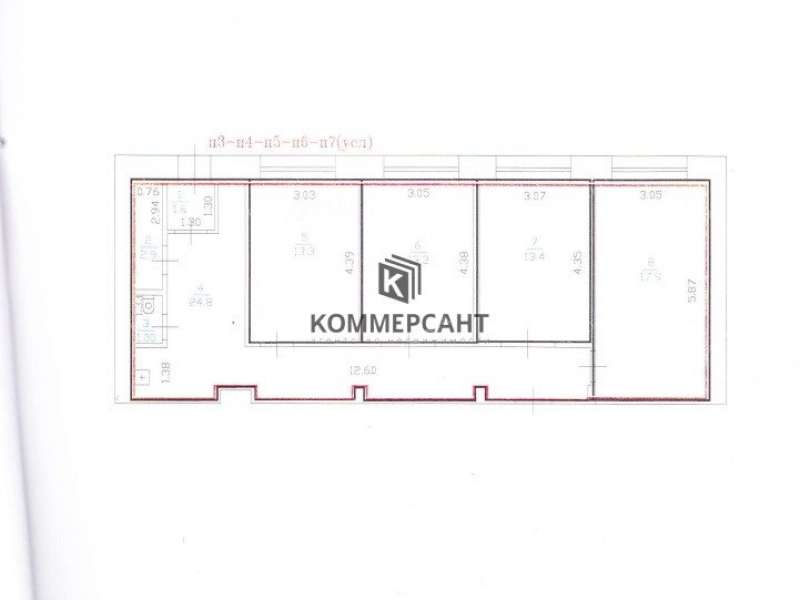 помещение под офис на улице Тургенева