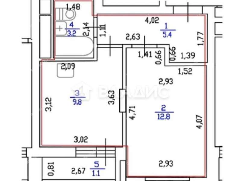 однокомнатная квартира на улице Новокузнечихинская дом 1